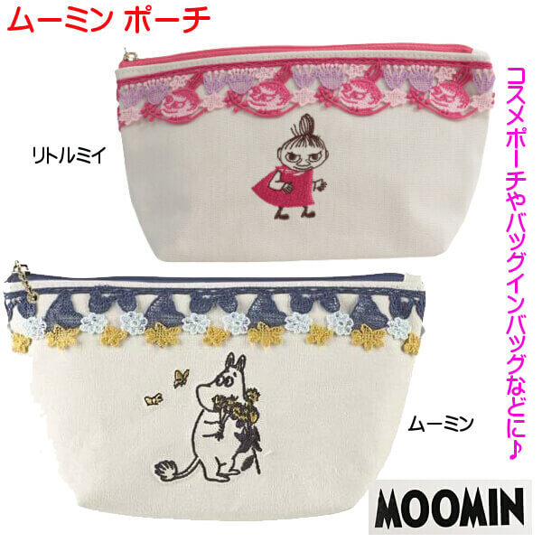 化粧小物入れ ムーミン リトルミイ ポーチ 小物入れ 可愛い 刺繍 ブロッサムレース MOOMIN キャラクター コスメポーチ バッグインバッグ 粗品  ギフト :012-21-134-607:エヌ・ショッピング 仲見世商店街 - 通販 - Yahoo!ショッピング