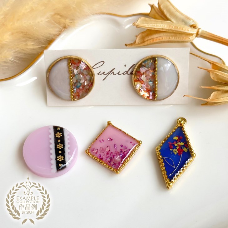 レジン枠 空枠 シンプル ひし形 30mm ゴールド 20個 20ヶ 約3cm レジン