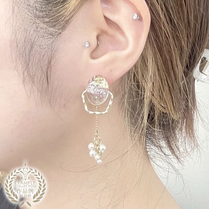 チャーム ボールチェーン パール アクセサリー パーツ ゴールド