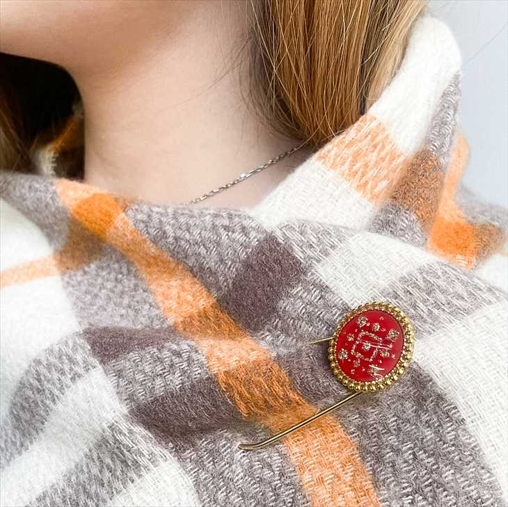 ブローチ キーリング 平皿 アクセサリー パーツ ゴールド 平皿直径20mm
