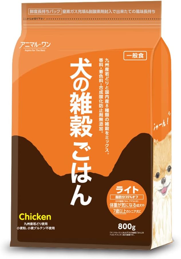 アニマルワン 犬の雑穀ごはん 800g 2種から1個選べる アニマル・ワン ドッグフード ドライ チキン | アニマル・ワン | 02
