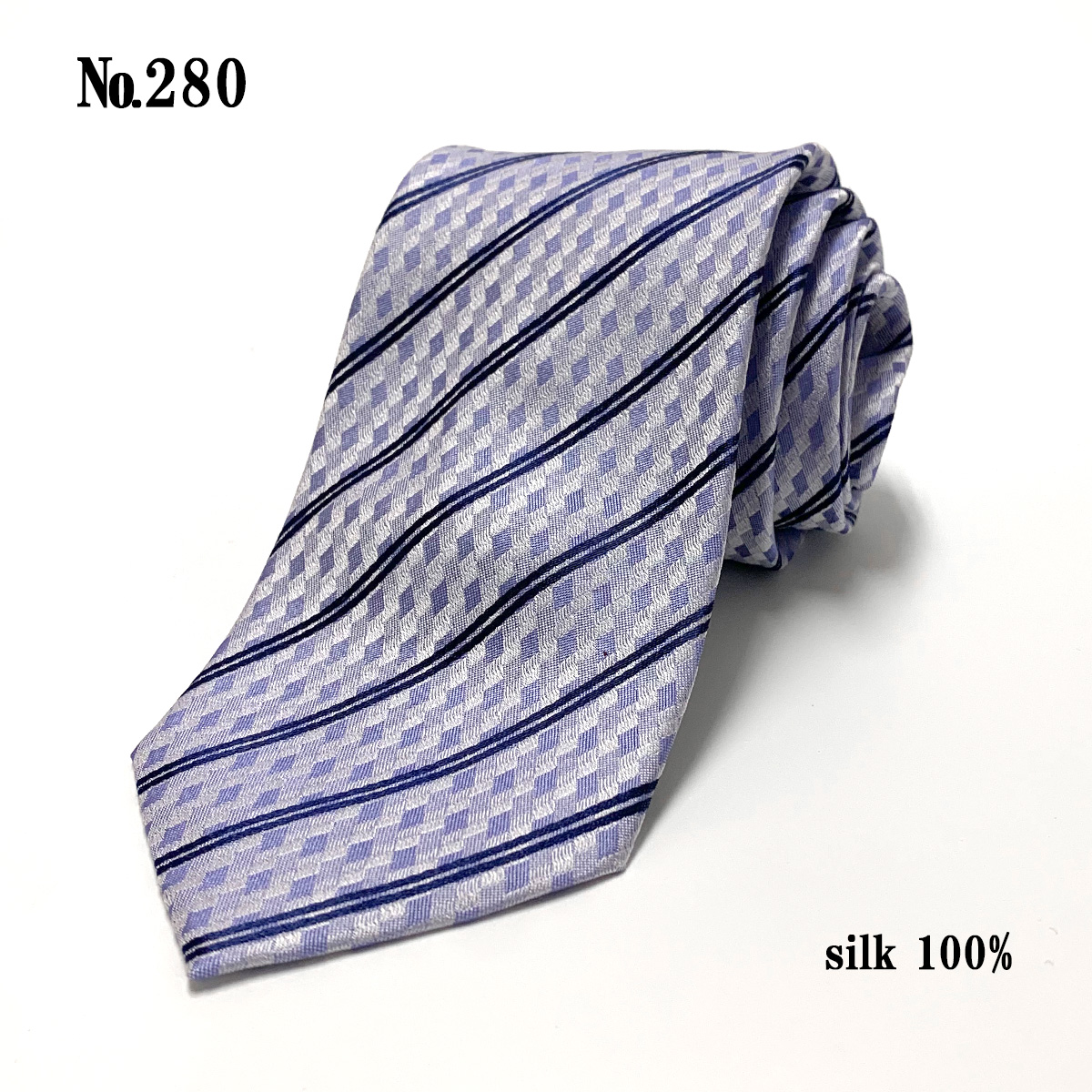 ネクタイ 訳あり シルク 100% 絹 ストライプ ブルー 赤 ネイビー 紺