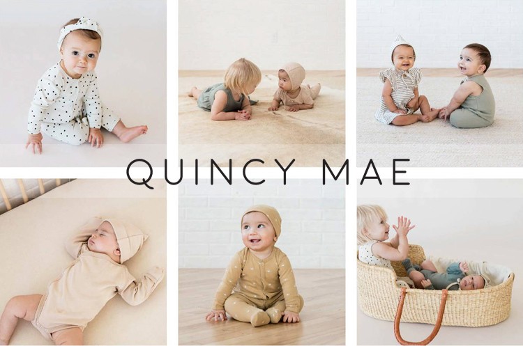 Quincy Mae オーガニックコットン ベビーポインテルレギンス | クインシーメイ オーガニック コットン ベビー ウエア 服 出産祝い 誕生祝い ギフト プレゼント 綿100 女の子 ボタン ボトム 長ズボン 女の子 キッズ 子供服  [M便 2]