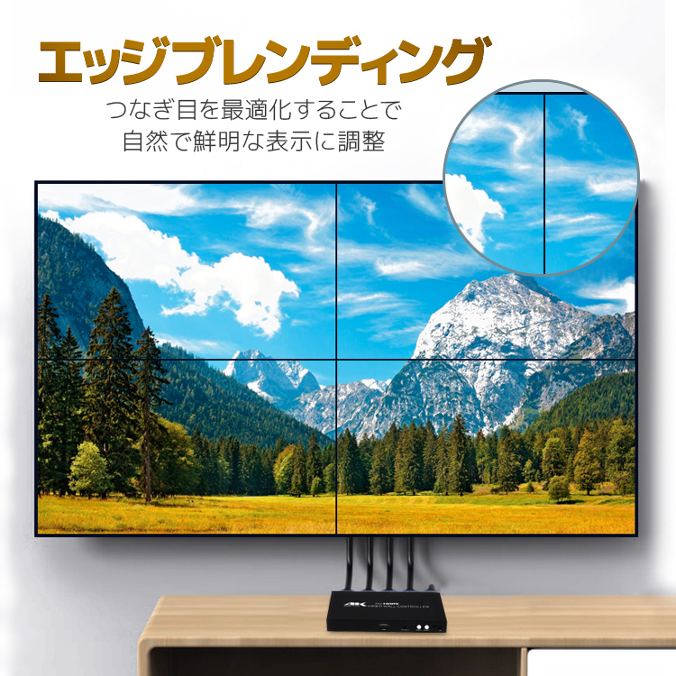 4K対応 ビデオウォールコントローラー サイネージメディア
