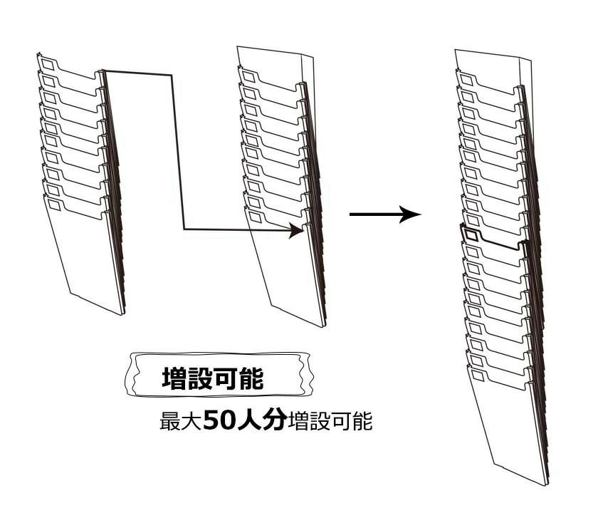 国内メーカー】タイムカードラック タイムカード差し タイムカード収納 10枚差し 増設可能 TOKAIZ :80000270:3Q生活館 - 通販 -  Yahoo!ショッピング