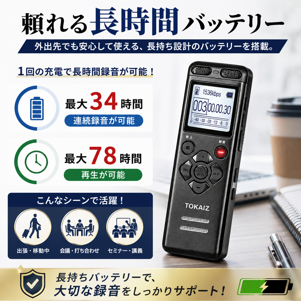 TOKAIZボイスレコーダーのランキング掲載案内