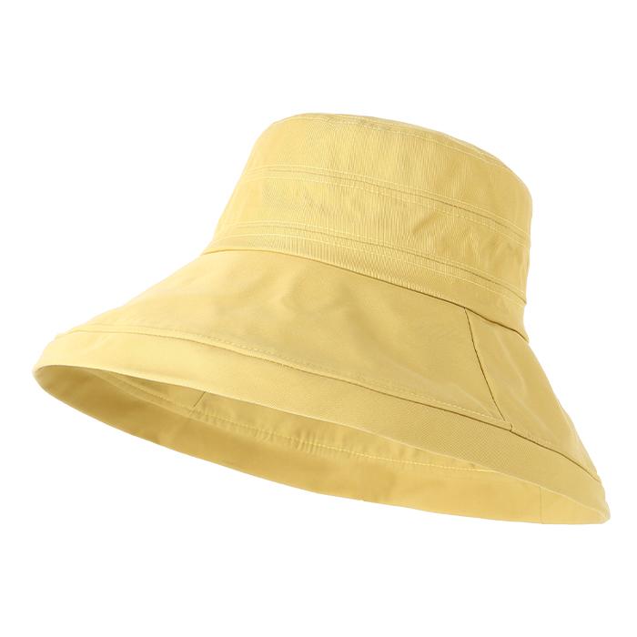 帽子 レディース 春夏 UV 折りたたみ つば広 紫外線99％以上カット リバーシブルバケットハット あご紐 風で飛ばない ハット 日よけ 通気性  :80001960:万通オンライン 通販 
