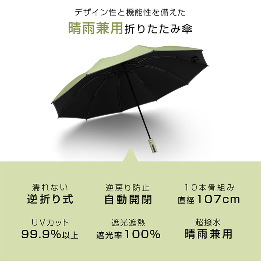 日傘 完全遮光 折りたたみ 大きめ 軽量 涼しい ブランド UV