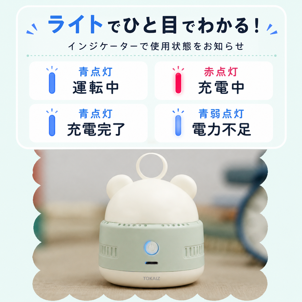 上向き排気と2段階吸引