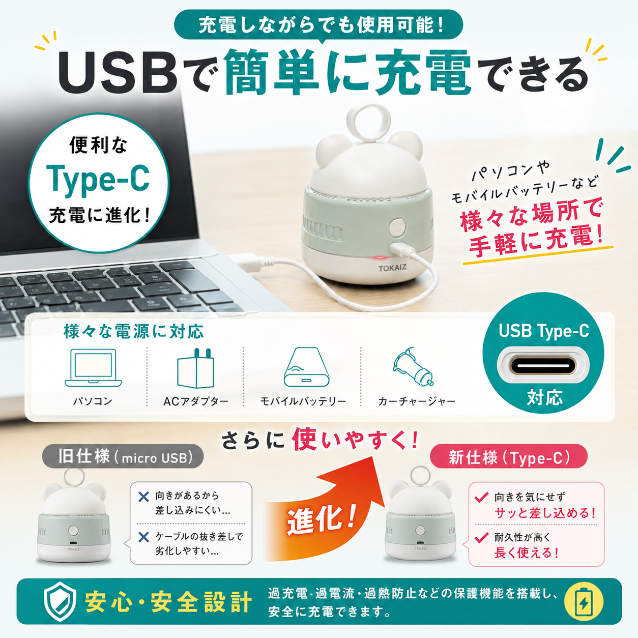 2段階の吸引力