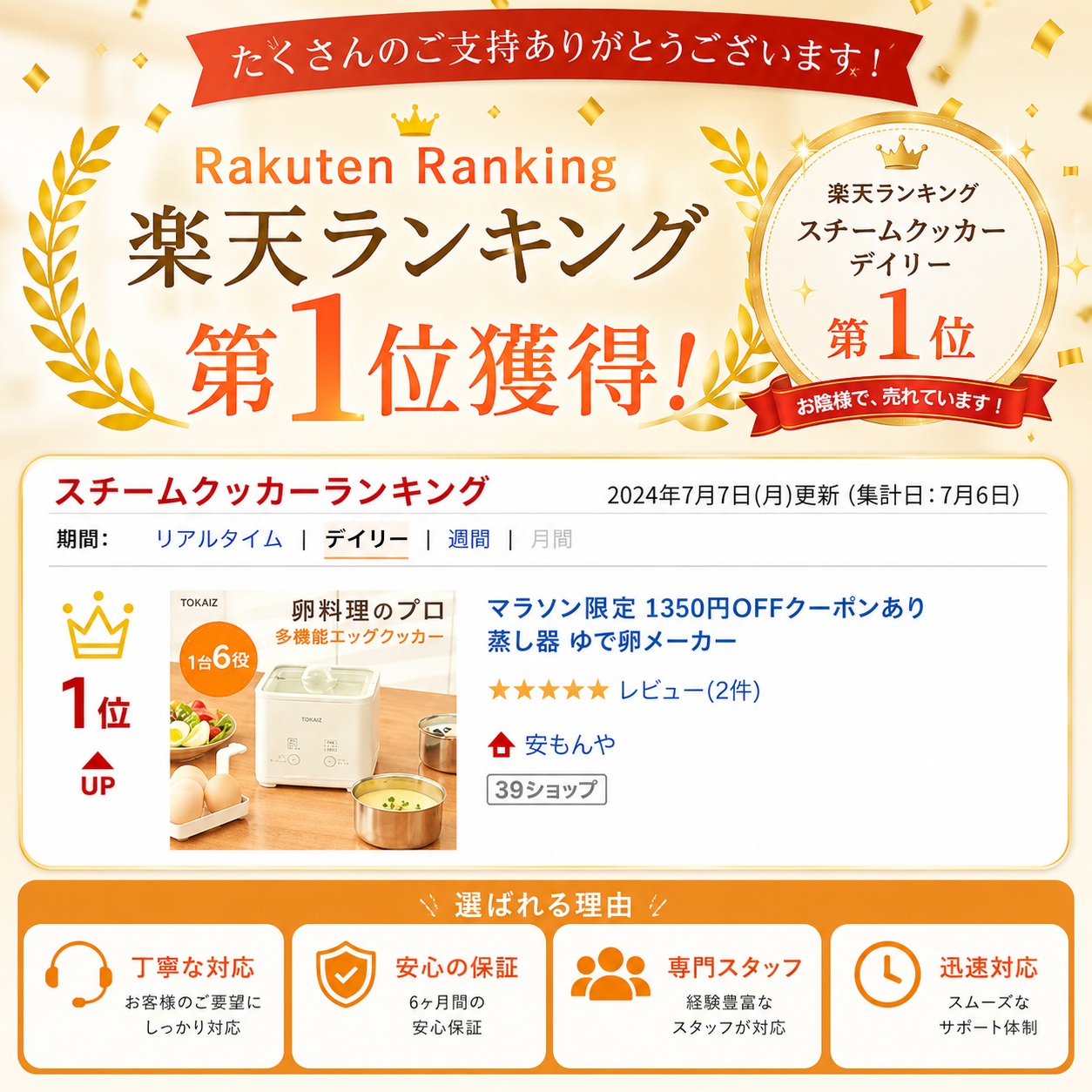 TOKAIZエッグメーカーの仕様案内