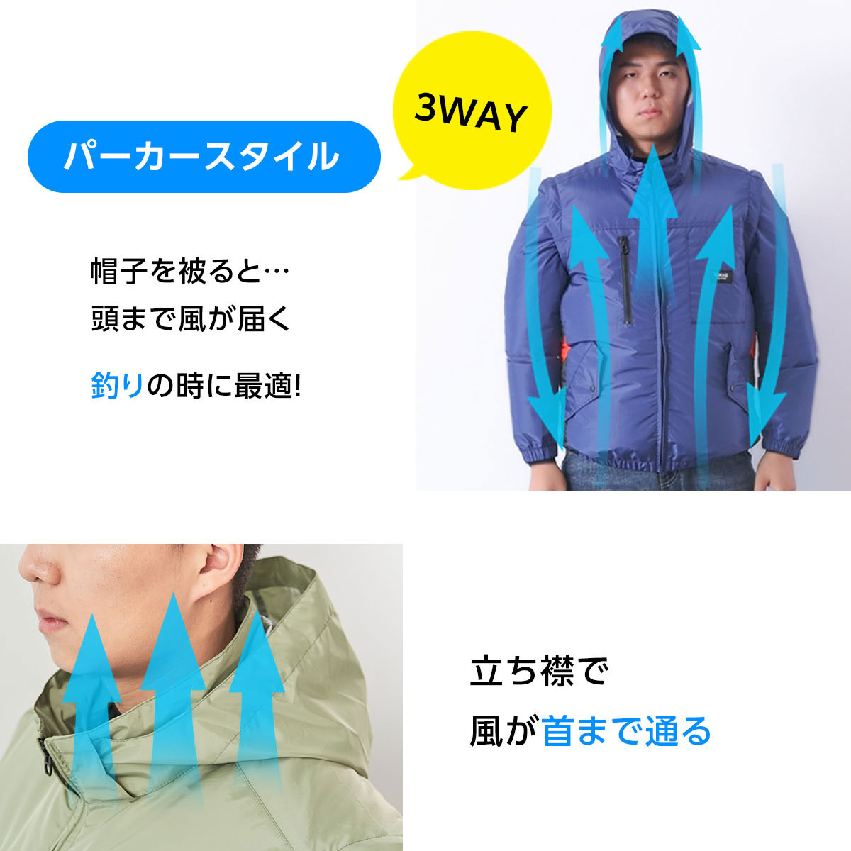 TOKAIZ公式 空調ウェア ベスト 冷却服 空調作業服 空調作業着 空調扇風
