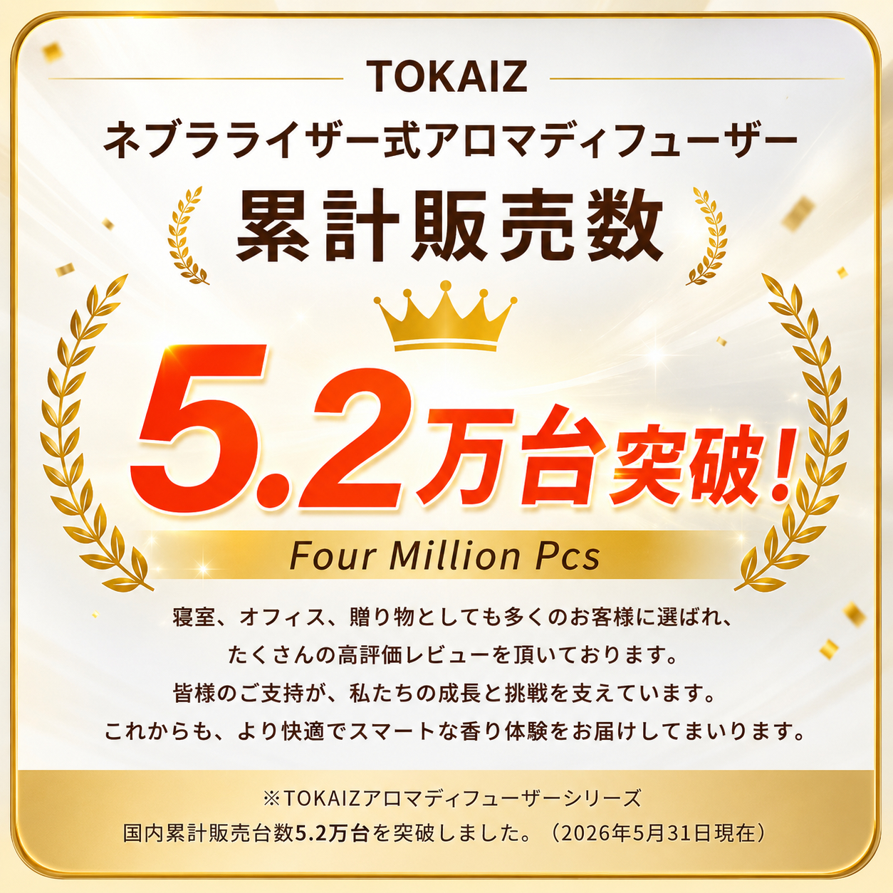 TOKAIZ TAD-005 コードレス水なしアロマディフューザー