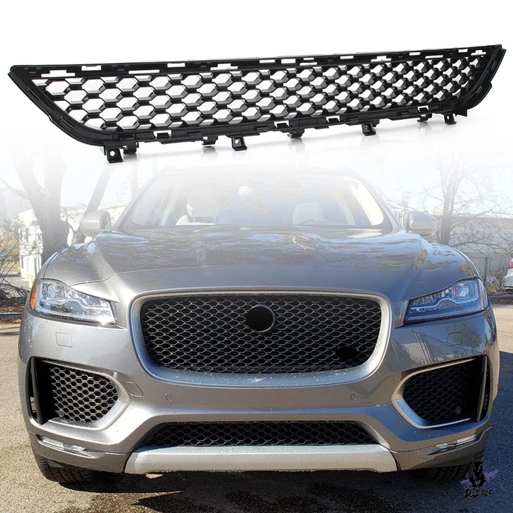 F-PACE 用フロントバンパーメッキロアグリル　上下セット 互換品 ジャガー F-Pace 2016-2019 用 フロントバンパーロアグリル