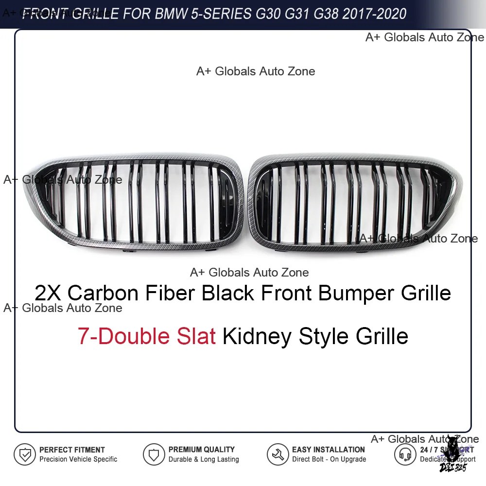 互換品 BMW 5シリーズ G30/G31/G38 2017-2020 用 M-カラー フロント