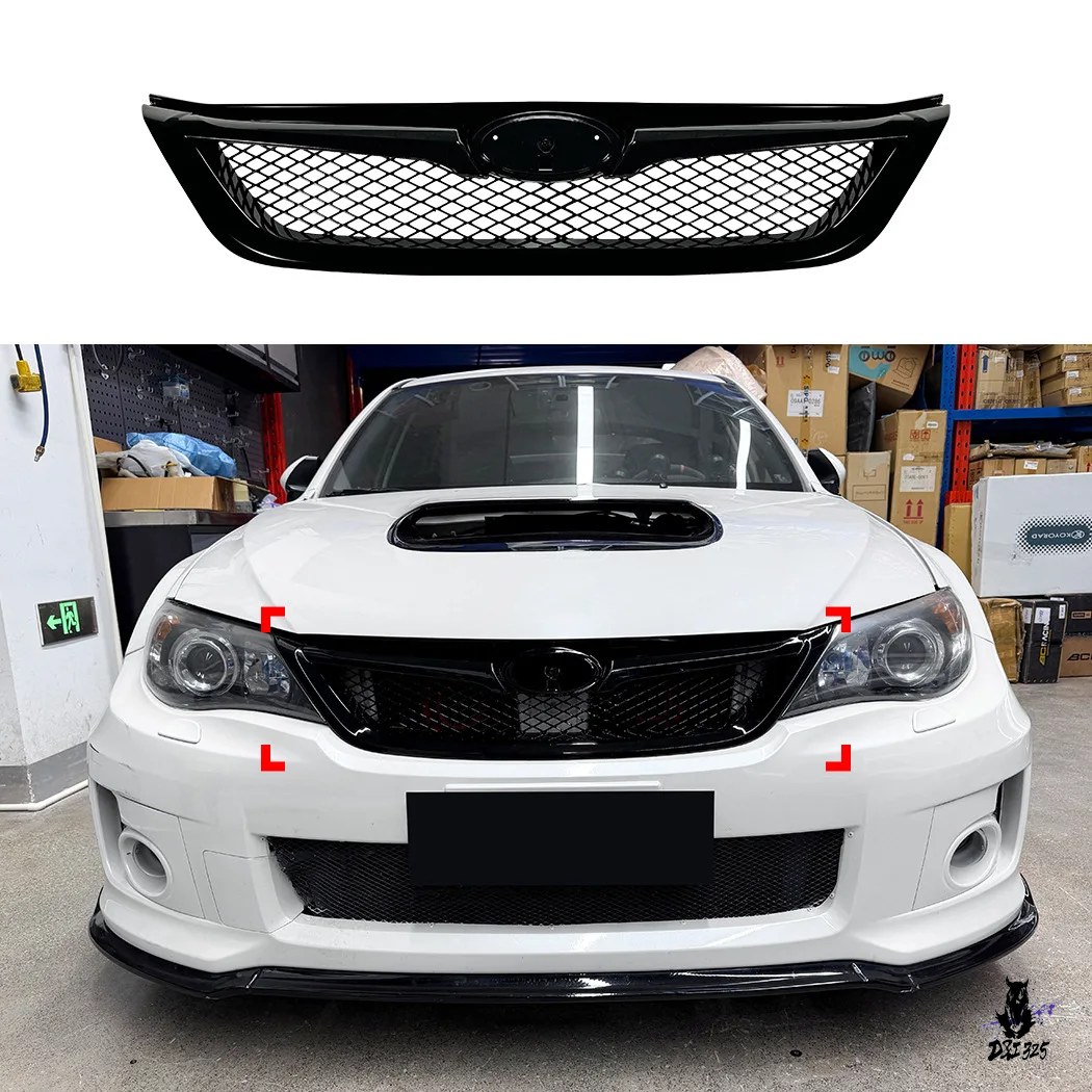 スバル STIグリル ハニカムメッシュ 互換品 スバル インプレッサ WRX STI 2011-2014 フロントグリル