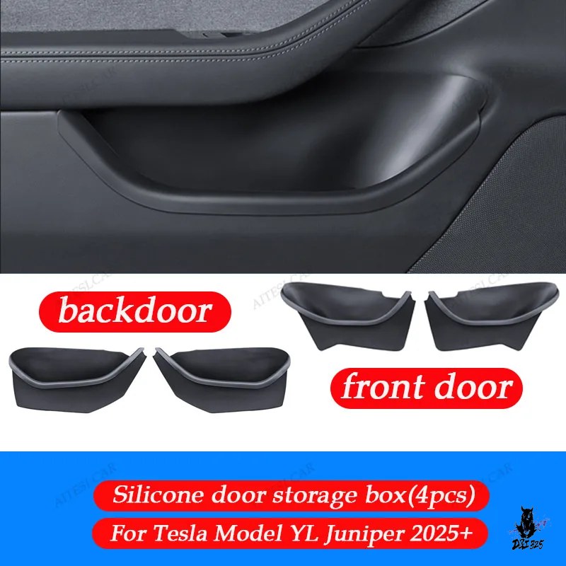互換品 テスラ モデルY ジュニパー 2025 ドアサイド収納ボックス TPE製
