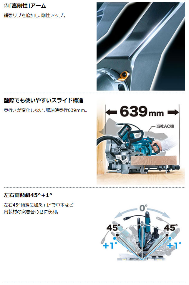 マキタ 40V 充電式スライドマルノコ LS009GZ 165mm 本体のみ(バッテリ