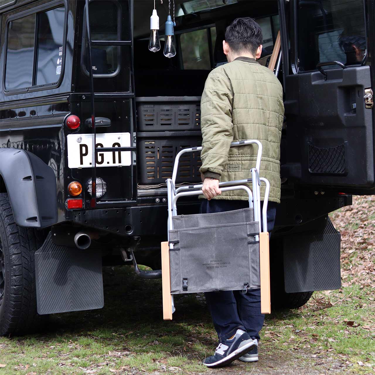 【2脚セット】POSTGENERALワックスドキャンバス ローバーチェア CR ワックスドキャンバス ローバーチェア タイプハイ（2色）POST