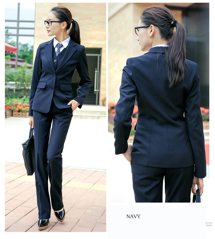 リクルートスーツ 女性 スーツ レディース パンツスーツ 長袖 2点セット 通勤 ビジネス 就活 面接 大きいサイズ ブラック グレー ネイビー