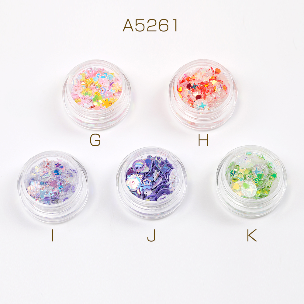 ネイルホログラム プラスチック製 ジェルネイルパーツ レジン封入