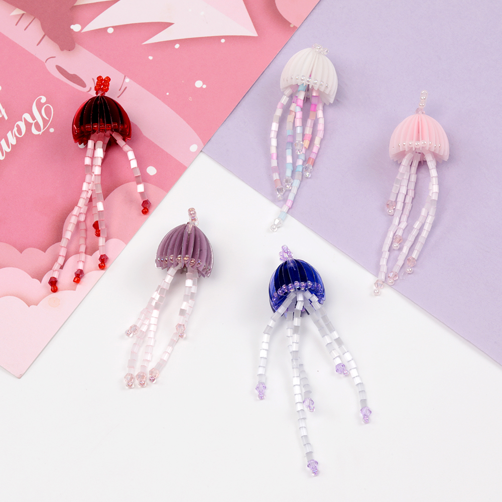 クラゲ ネックレス ハンドメイド アクセサリー 完成品 ジェリー