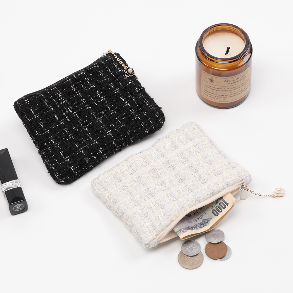 激レアパネル生地　ハンドメイド　まちなしバッグ　ミニバック　フラットポーチ ハンドバッグ Handed By MINI MOTIF BAG 手編み フェアトレード