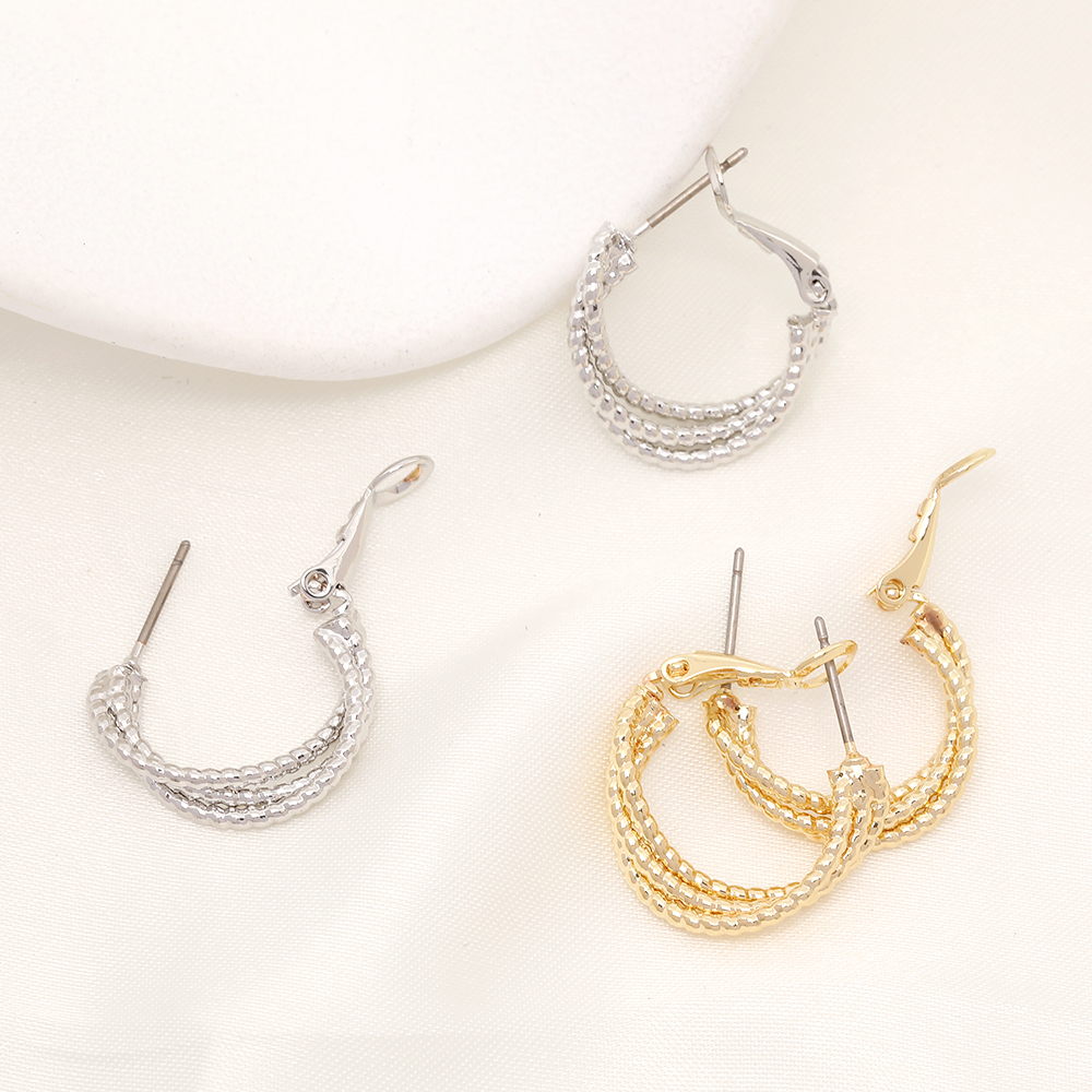 デザインピアス フープピアス 20mm（1ペア） : ビーズアンドパーツ