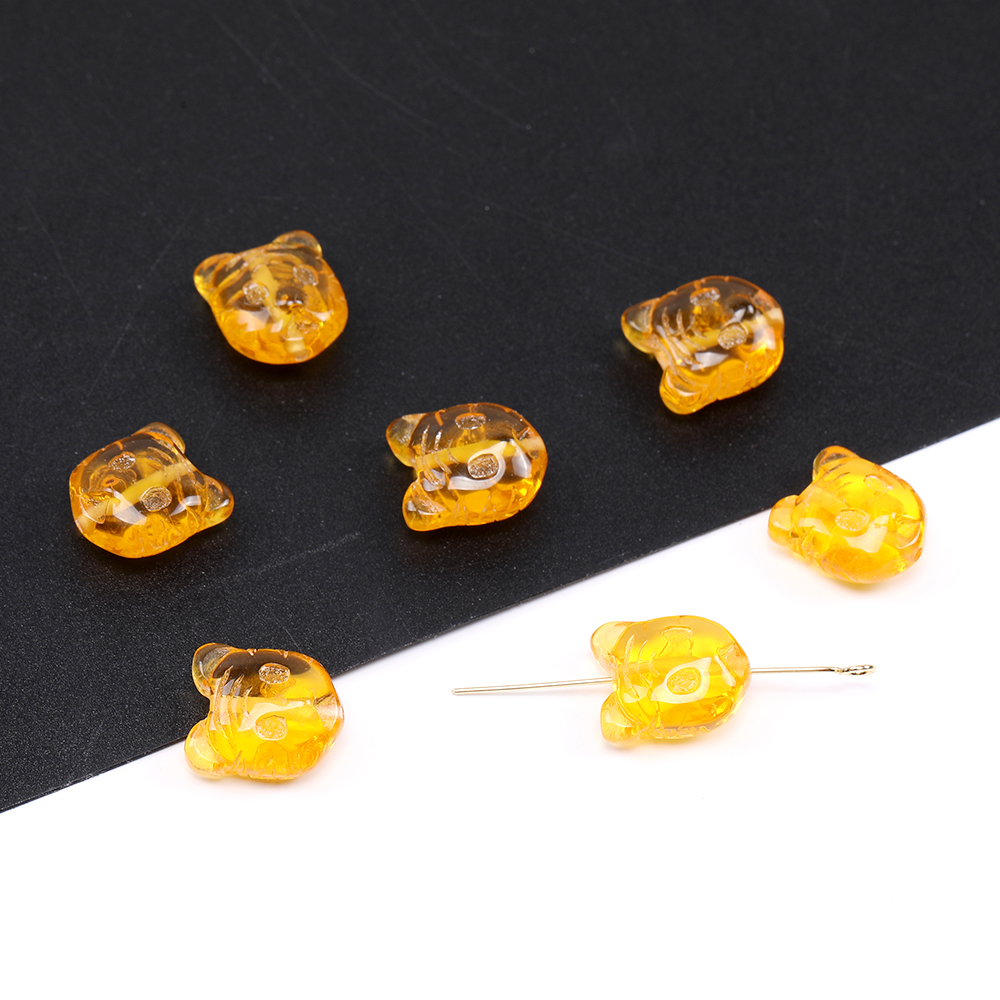 樹脂ビーズ 虎型 11×12.5mm（6ヶ） : ビーズアンドパーツ - 通販