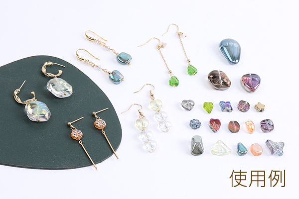 メッキガラスビーズ 蝶 12×15mm（20ヶ） : ビーズアンドパーツ - 通販