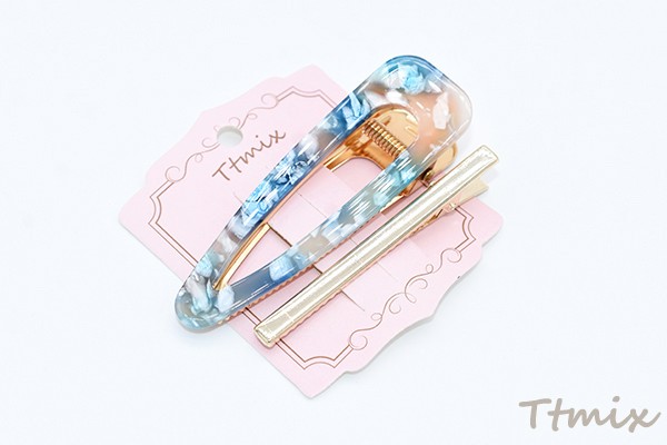 ヘアクリップ アクリルヘアクリップ ヘアアクセサリー【2個セット ヘアクリップ アクリルヘアクリップ ヘアアクセサリー【2個セット