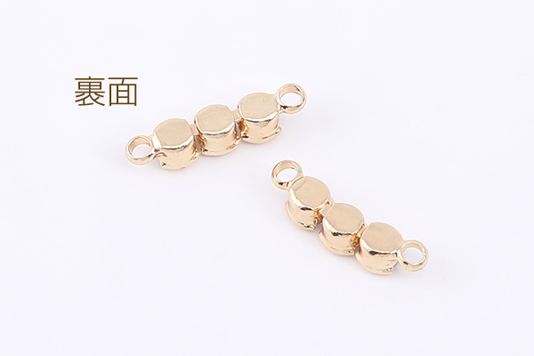 ガラスストーンコネクターチャーム スティックD 2カン 3.5×14.6mm