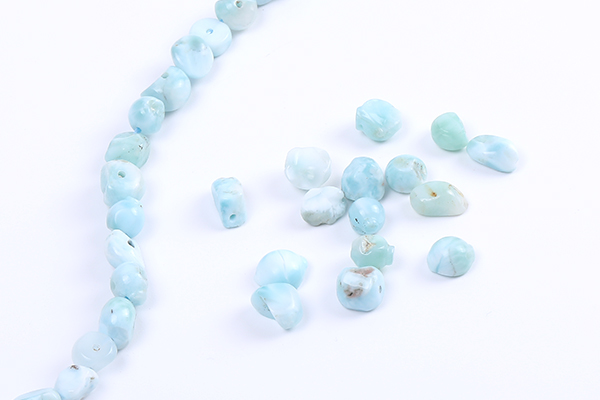 天然石ビーズ 天然石さざれ石 ラリマー（10ヶ） : ビーズアンドパーツ