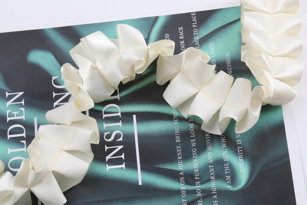 くしゅくしゅフリルリボン サテンリボン レースリボン 服飾資材