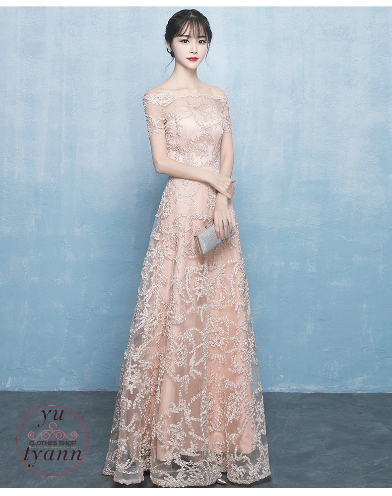 パーティードレス ワンピース 結婚式 五分袖 ロング丈 フォーマルドレス 袖あり お呼ばれ 大きいサイズ 二次会 大人 女性 上品 おしゃれ 代 30代 40代 50代 C11 Dress034 ユーちゃん 通販 Yahoo ショッピング