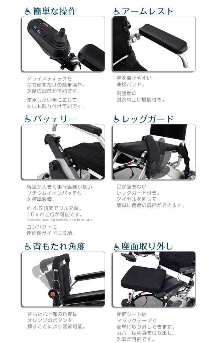 電動車椅子 軽量 折りたたみ スマートムーブ CE10-HSU ケアテックジャパン《非課税》