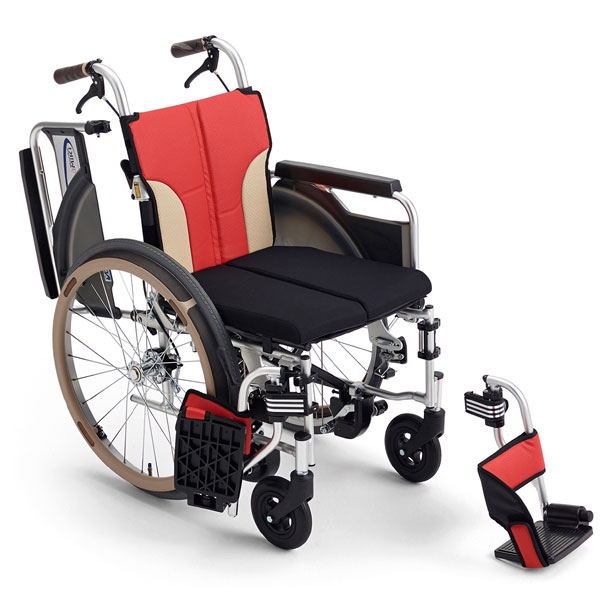 車椅子 MiKi ミキ スキット+とまっティ 多機能 自動ブレーキ SKT-400B 自走式 ヒヤリハット防止《非課税》