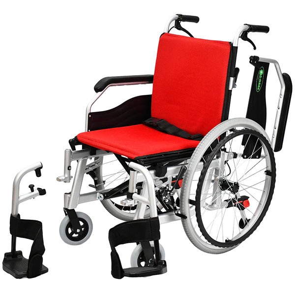 車椅子 折りたたみ G-CARE 自走式アルミ製多機能タイプ車いす GC22-WHU-001《非課税》