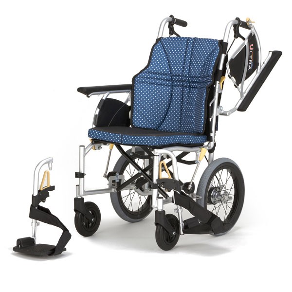 車椅子 軽量 コンパクト日進医療器 ウルトラシリーズ　多機能型介助式 NAH-U2W《非課税》｜yua-shop｜02