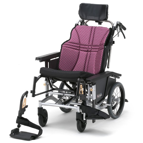 介助式車椅子 日進医療器 ウルトラシリーズ ティルト&リクライニング介助用 低床 NAH-UC・Lo《非課税》