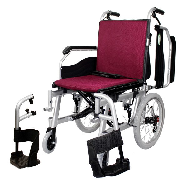 車椅子 折りたたみ G-CARE 介助式アルミ製多機能タイプ車いす GC16-WHU-001《非課税》｜yua-shop｜03
