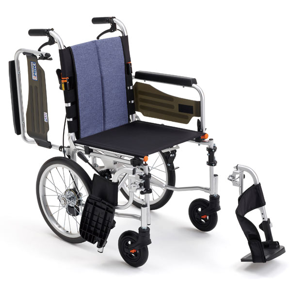 車椅子 軽量 コンパクトMiKi ミキ 介助式 多機能 JTN-4B 足踏み連動式駐車ブレーキ《非課税》｜yua-shop｜03