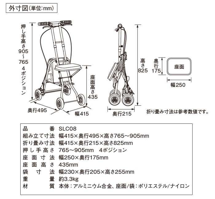 シルバーカー 幸和製作所 プチカ2 SLC08 テイコブ 歩行介助 補助具 