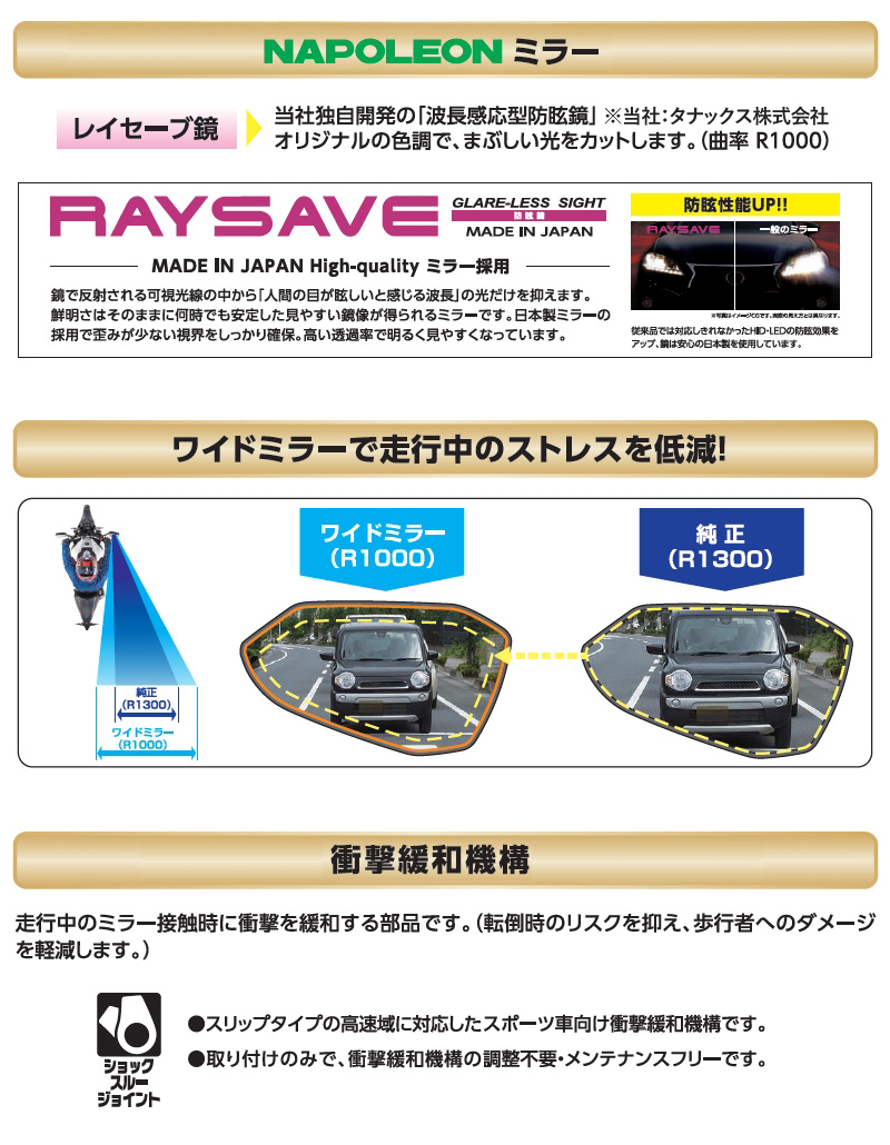 NAPOLEON COOLING MIRROR 11 2個セット NAPOLEON COOLING MIRROR 11 2個セット