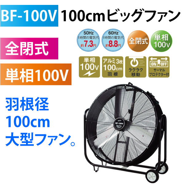 法人様のみ出荷可能 工場扇 ナカトミ BF-100V 100cm ビッグファン