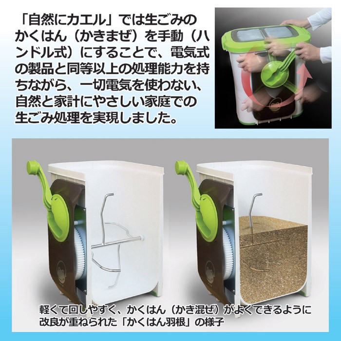生ごみ処理機 エコクリーン 自然にカエル S 基本セット SKS-101 型