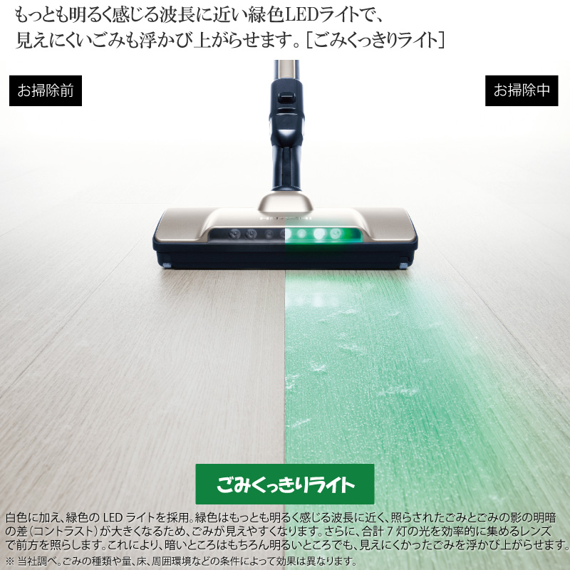 日立 掃除機 コードレス スティッククリーナー 軽量 1.4kg 自走式 LED 