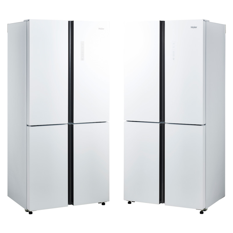 ハイアール 468L 4ドアファン式冷蔵庫 JR-NF468B(W) ホワイト 冷凍冷蔵庫 観音開き フレンチドア 大容量冷凍室  標準大型配送設置費込み 関西限定 ツーマン配送