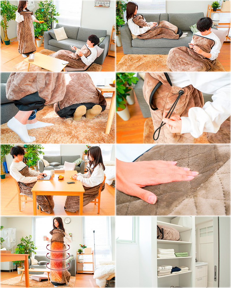 THANKO(サンコー)こたんぽ おひとりさま用着るこたつ KRKTTKSBW THANKO サンコー 着るこたつ こたんぽ KRKTTKSBW 一人用コタツ