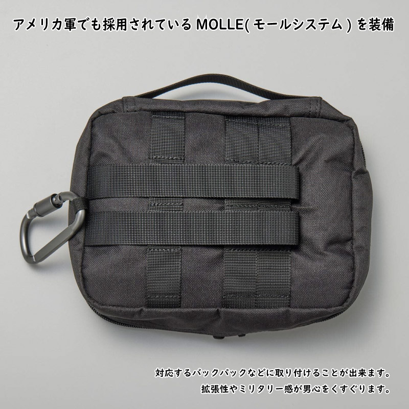 LALPHA ラルファ オーガナイザーケースS ブラック 小物入れ 吊り